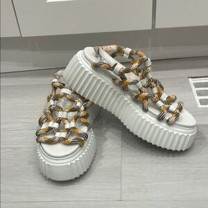 AGL Messy Vortex Platform Sandals Size 36 1/2